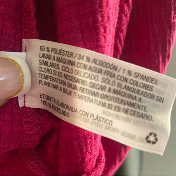 Universal Thread Sleeveless Surplice Wrap Top. Color: Pink (fuchsia tone) - Picture 6 of 9